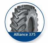 1000/50 R 25  TL  172 A8 / 166 D  PR Agristar 375  Alliance  Steel belted AS-Radial 