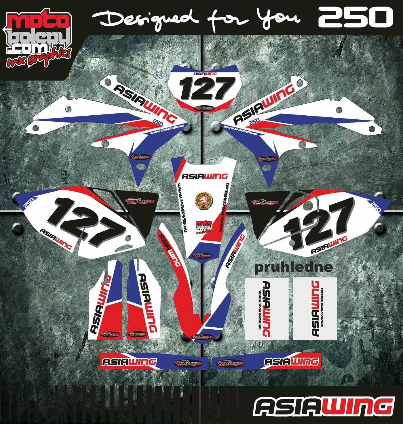 Polepy komplet ASIAWING 250 model 2018